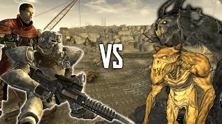 How Many Brotherhood of Steel To Clear Quarry Junction  Fallout New Vegas NPC Battles [upl. by Ahsekal23]