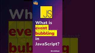 Event bubbling in JavaScript  JavaScript Interview Questions shorts fullstackwebdevelopment [upl. by Shore]