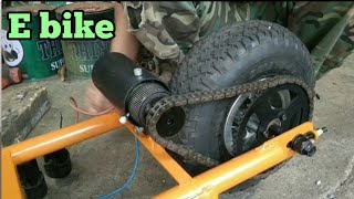 How to make electric cycle at home easy Ms Welding [upl. by Mcleroy]