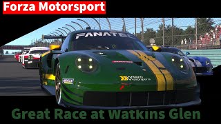 Great Race at Watkins Glen  Forza Motorsport [upl. by Mich]