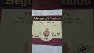 L5 Segura Viudas cava etiqueta 676Brut Reserva 1198 con bombones vinos cava etiquetas [upl. by Mairhpe]