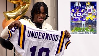 5⭐️ QB Bryce Underwood the No 1 football player in the Class of 2025 commits to LSU [upl. by Ginevra]