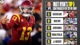 2024 NFL Draft Matt Ryans Top 5 Quarterbacks  CBS Sports [upl. by Slavic]