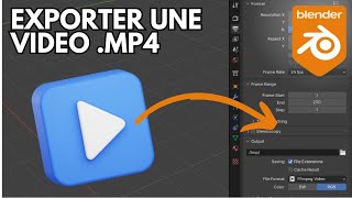 Comment exporter une video mp4 sur Blender [upl. by Esya]