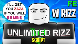 Roblox Fe Script Showcase Rizz Gui [upl. by Llertnek183]