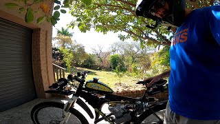 Ride Along to Nahoon motorizedbicycle with Jackshaft Kit  Gears gasbike motorizada80cc [upl. by Ynnub]