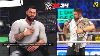 WWE 2K24 My Rise  Roman Reigns Returns To Mock Rocky 3 [upl. by Ytoc575]