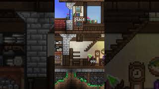 Quick Stairs Building Tips in Terraria terraria [upl. by Airehtfele]