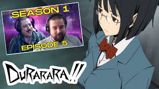 SFR Durarara S1E5 quotFalse Advertisingquot v2 REACTION [upl. by Nirej]