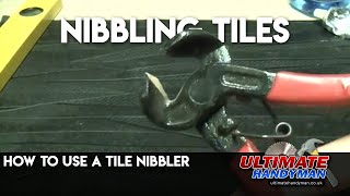 How to use a tile nibbler  nibbling tiles [upl. by Heiney]