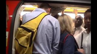 Tube overcrowding creating ruthless travellers [upl. by Durno]