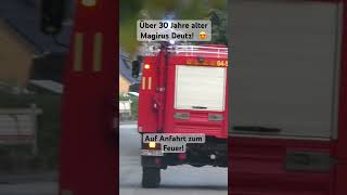 Die Freiwillige Feuerwehr Hohn auf Anfahrt mit Deutz Pauer 🔥 einsatzfahrzeug feuerwehr einsatz [upl. by Ledah]