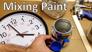 How to Mix Paint for a Spray Gun [upl. by Janyte]