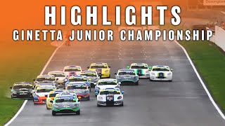 Michelin Ginetta Junior Championship  Donington Park  Race Highlights [upl. by Rriocard]