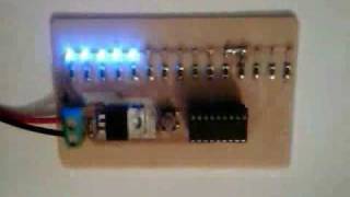 SMD LED Chaser PIC16F628A [upl. by Kevina]