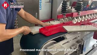 Bullnose Polishing Expert Shares Top Machine Techniques  stone pencil round [upl. by Notxarb]