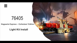 Install Lightailing Light Kit For Lego Hogwarts Express – Collectors Edition 76405 [upl. by Nodlew213]