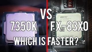 The i3 7350K vs the FX8300 83508370  how do they stack up [upl. by Ynneg821]