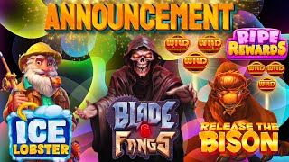 Bonus Opening With New Games Blade amp Fangs Release the Bison Ripe Rewards  ANNOUNCEMENT [upl. by Alekat]