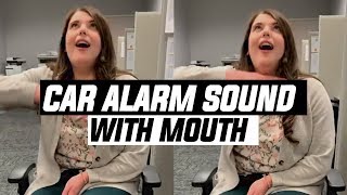 Girl Imitates Car Alarm Sound  Viral on Twitter [upl. by Conover721]