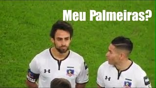 JOGADOR DO COLO COLO PERGUNTA A VALDÍVIA SE A TORCIDA CANTA quotMEU PALMEIRASquot NA HORA DO HINO [upl. by Erdnaid]