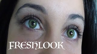 Review Freshlook colorblend EMERALD GREEN  lentillas [upl. by Windy186]