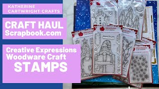 Scrapbookcom CRAFT HAUL  Creative Expressions Woodware Craft Collection Stamps [upl. by Lenoyl]