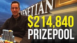 Poker Vlog 7  214840 Prize Pool [upl. by Nemracledairam]