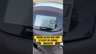 😱suzuki access 125 oil change indicator reset hindi  suzukiaccess125bs6 suzukiaccess125 [upl. by Idnod686]