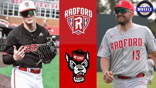 Radford vs 21 NC State Highlights  2023 College Baseball Highlights [upl. by Egide755]