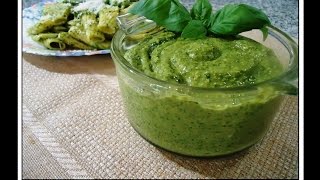 Salsa Pesto receta original [upl. by Brasca886]