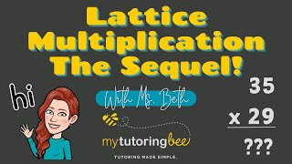 How to do Lattice Multiplication  the Sequel with larger numbers [upl. by Kensell]