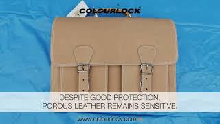 COLOURLOCK WATERPROOFING SPRAY FOR LEATHER  COLOURLOCK [upl. by Esorbma]