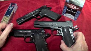 Shooting All Three Colt 1911 22LR Pistols [upl. by Nerreg]