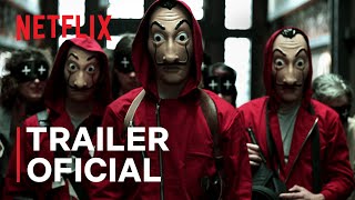 La Casa de Papel  Trailer oficial  Netflix Brasil [upl. by Oidacra]