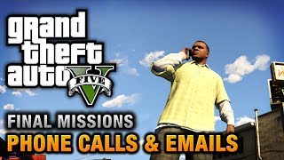 GTA 5  Phone Calls amp Emails after Final Missions [upl. by Yuk]