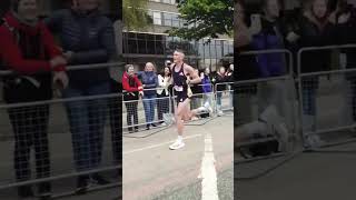 WINNER of the MANCHESTER MARATHON 2024  Adam Clarke 216 manchestermarathon shorts [upl. by Aenahs]