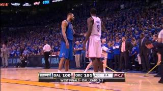 Oklahoma City Spills Water On Floor During Dirks Free Throws [upl. by Annyahs532]