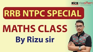 Maths Class for Banking Exams  RRB NTPC Special  Rizu Kundu  RICE Education [upl. by Rolph]