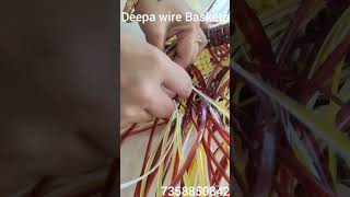 Deepa wire Baskets 👜 measurement amp making video 👛  part 2 Basknot amp cross cut sivankan koodai [upl. by Meuser]