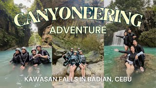 CEBU TRAVEL VLOG PT 2  Cebu Canyoneering Adventure 🪖 Kawasan Falls 🌊  Badian Cebu 🌷 [upl. by Dixon]