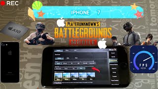 PUBG GAMING TEST ON IPHONE 7🫤 IS IT STILL CAPABLE IN THE YEAR 2024 😲60FPS🤯🤯 [upl. by Harima]