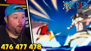 Akainu Vs Whitebeard One Piece REACTION  Episode 476 477 amp 478 [upl. by Ahusoj]