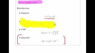 Pareto Type I Distribution  Worked Example Calculate the IQR [upl. by Cornell477]