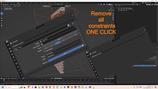 Remove all constraints in Blender with a single click [upl. by Hibben]