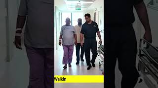 Patient walking after lumbar TLIF surgery spinal fixation surgery [upl. by Leda]