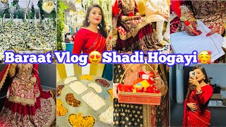 Barat Vlog😍 Finally Shadi Hogayi🥰 [upl. by Aissila]