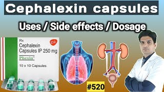 Cephalexin 500mg capsules  Cephalexin capsules ip 500mg hindi uses side effects dose [upl. by Ramsey]