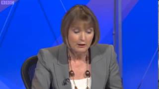 David Starkey Harriet Harman Victoria Coren fight on Question Time p2 [upl. by Yentrac]