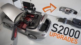 Honda S2000 Sound System and Double Din Carplay fabrication [upl. by Eniamat285]